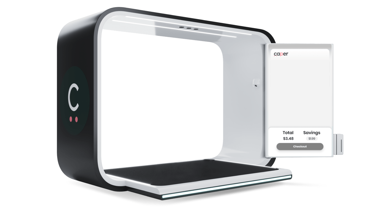 Caper AI Automated Checkout Smart Cart & Counter